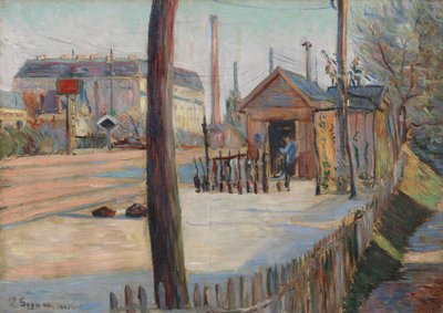 Eisenbahnknotenpunkt bei Bois-Colombes von Paul Signac